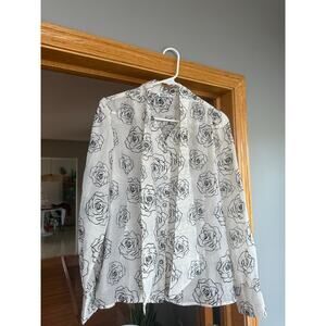 Why Dress rose Blouse womens L